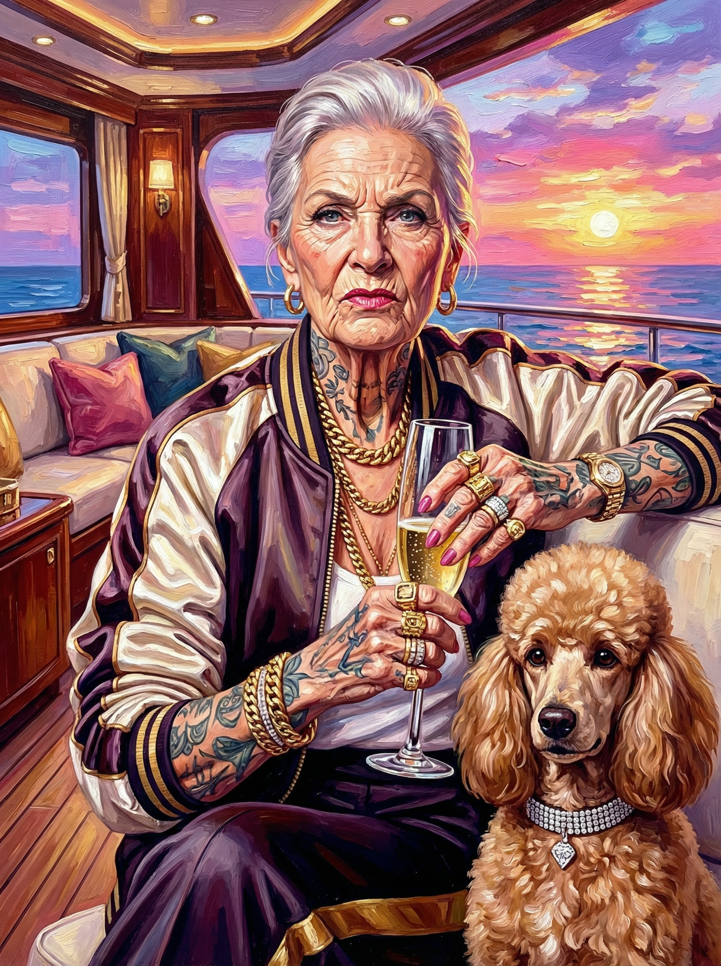 Yacht Life Champagne Celebration (100 Color Diamond Painting) Diamond Painting kit