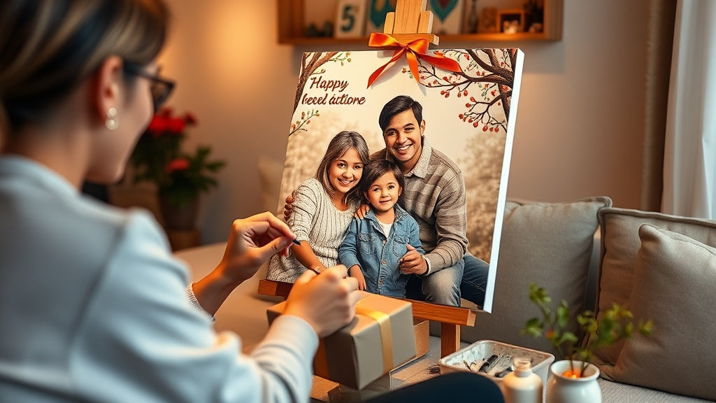 custom paint by numbers gift