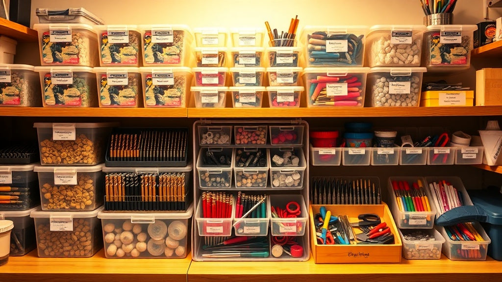 diamond painting storage organisation