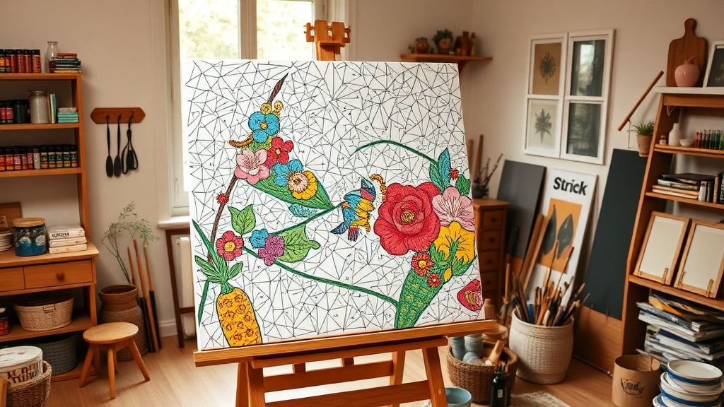 large canvas paint by numbers