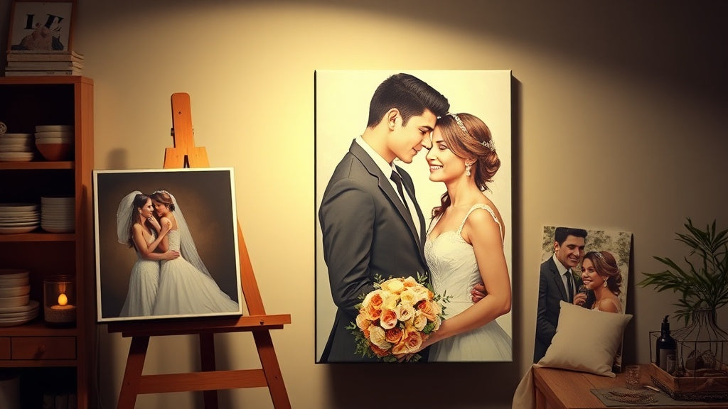 paint by numbers couples portrait