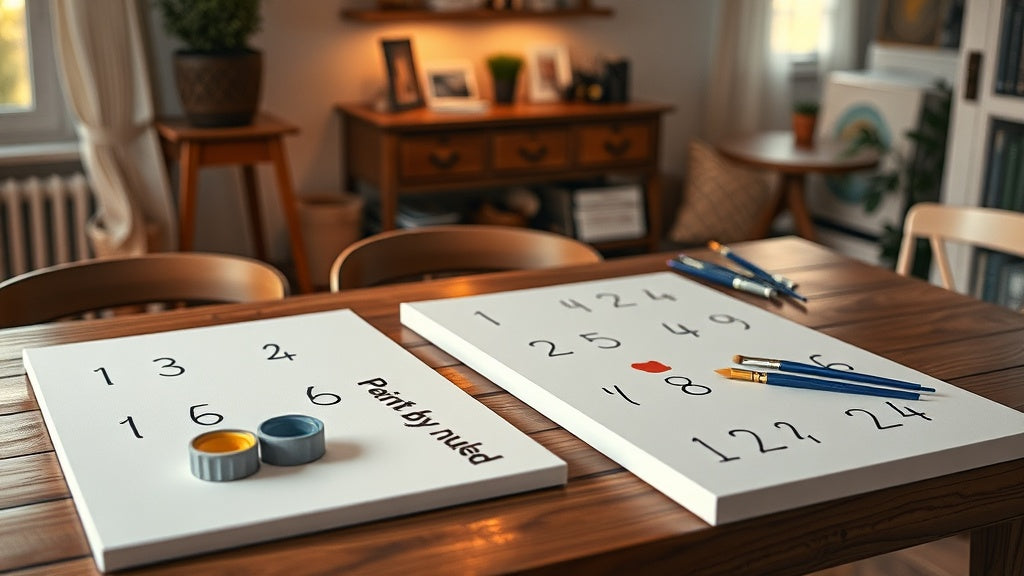 paint by numbers on canvas
