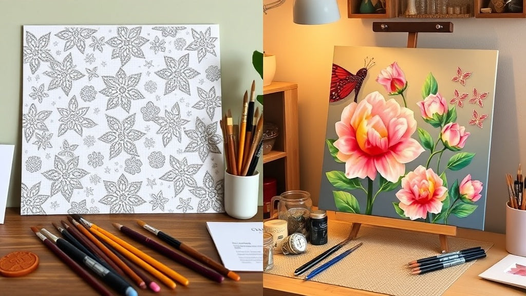 paint by numbers vs diamond painting