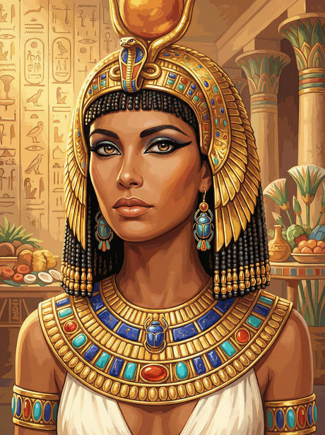 Golden Egyptian Queen (Diamond Painting) Diamond Painting kit