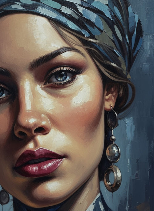 Blue Gaze (Board Canvas)