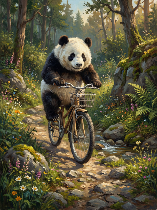 Forest Trail Cyclist