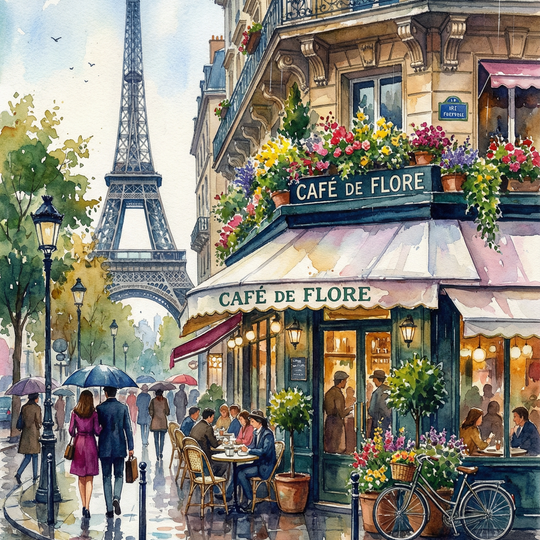 Paris Rain Café