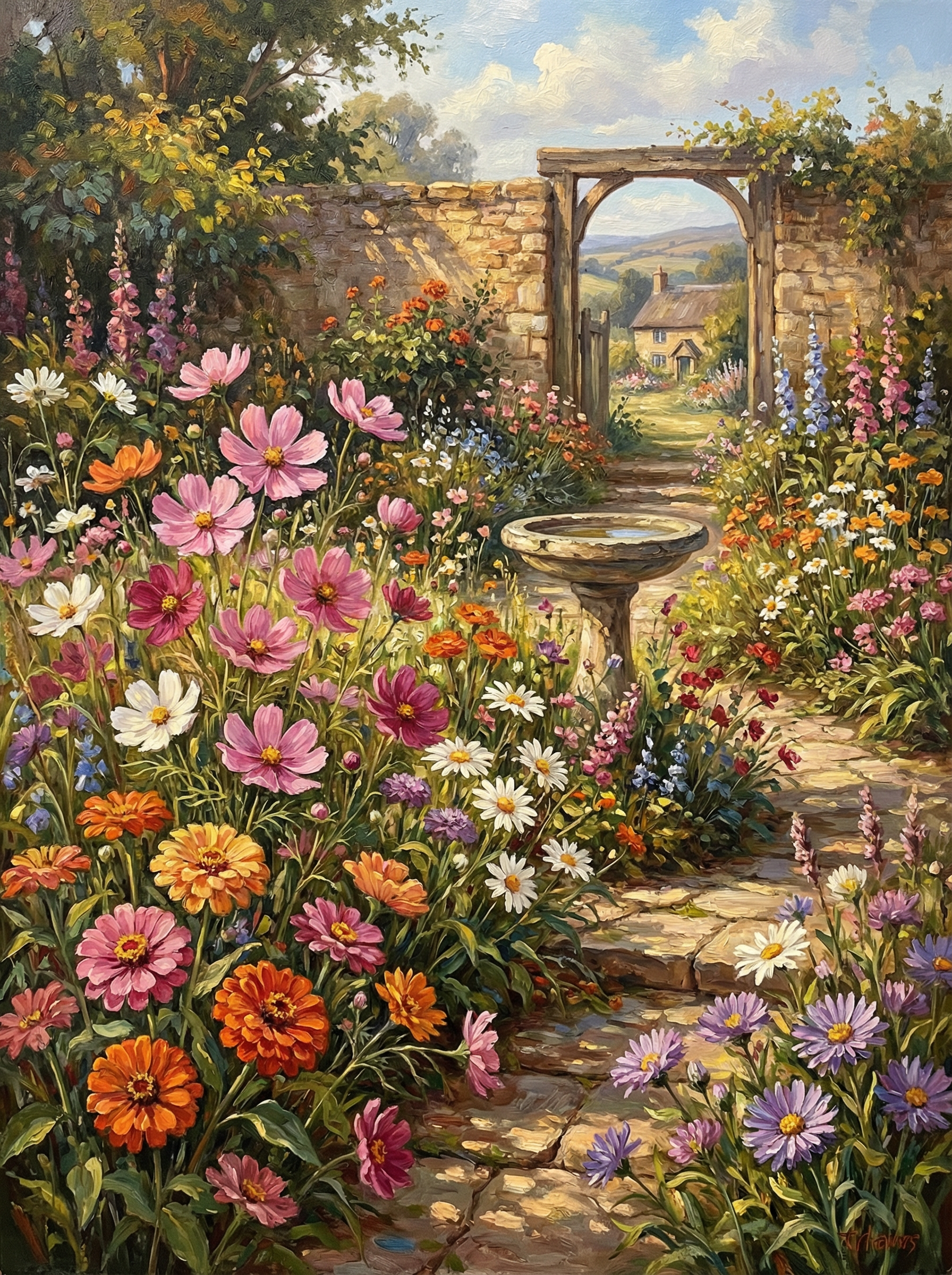 Cottage Garden Pathway (Diamond Painting)
