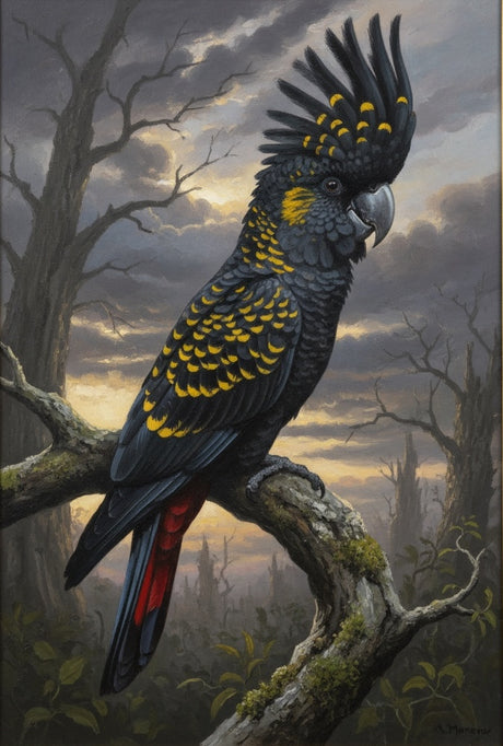 Dusky Cockatoo (Diamond Painting) Diamond Painting kit