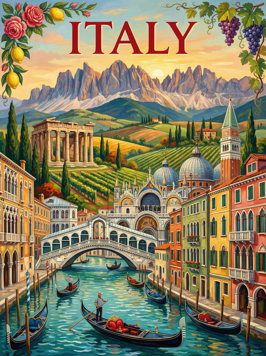 Italy Timeless Beauty (Diamond Painting)