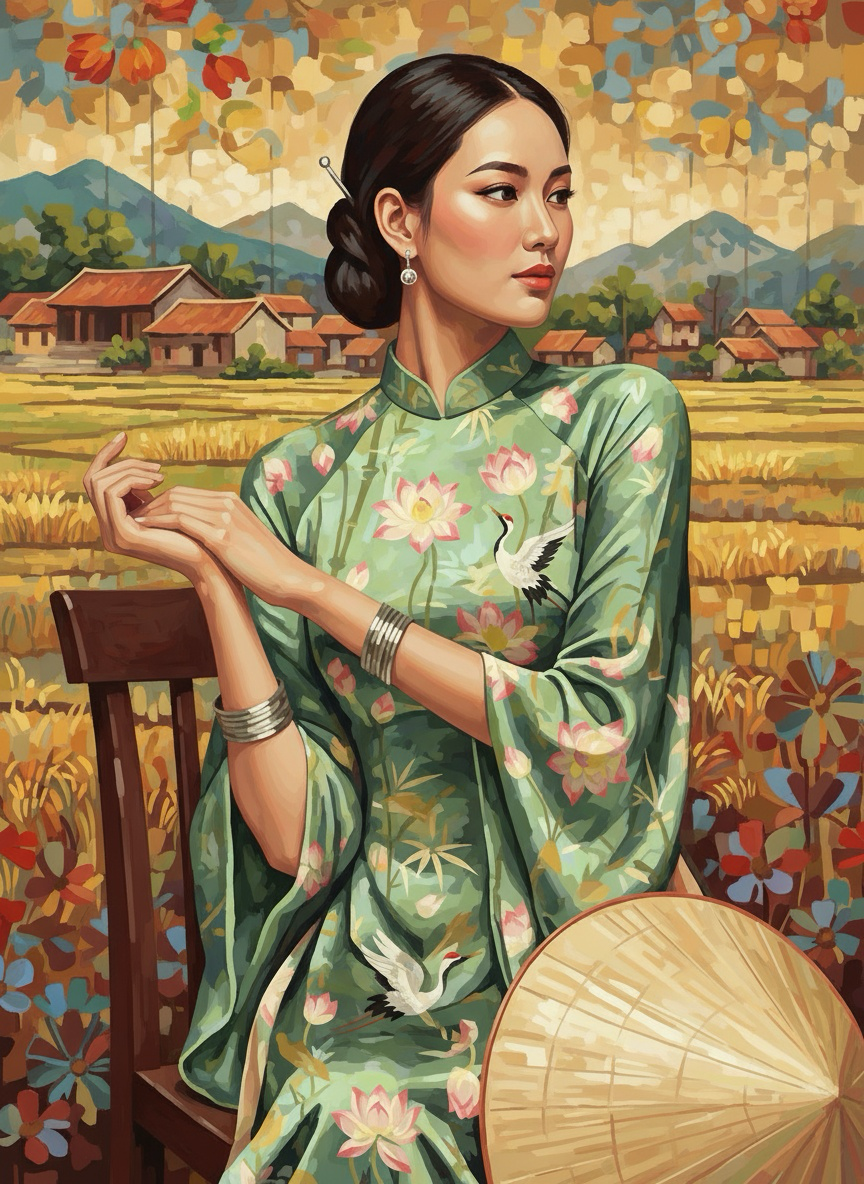 Golden Rice Harvest (100 Color Diamond Painting)