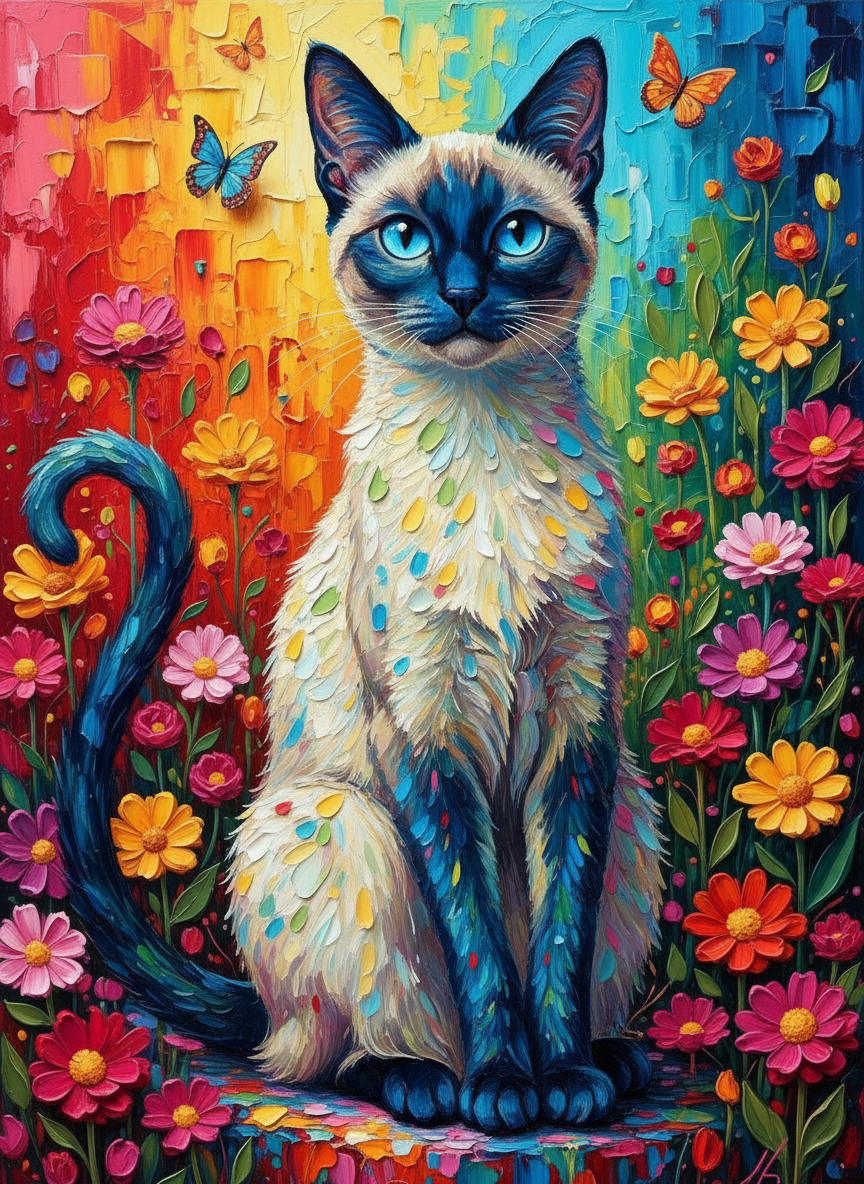 Prismatic Feline (100 Color Diamond Painting) Diamond Painting kit