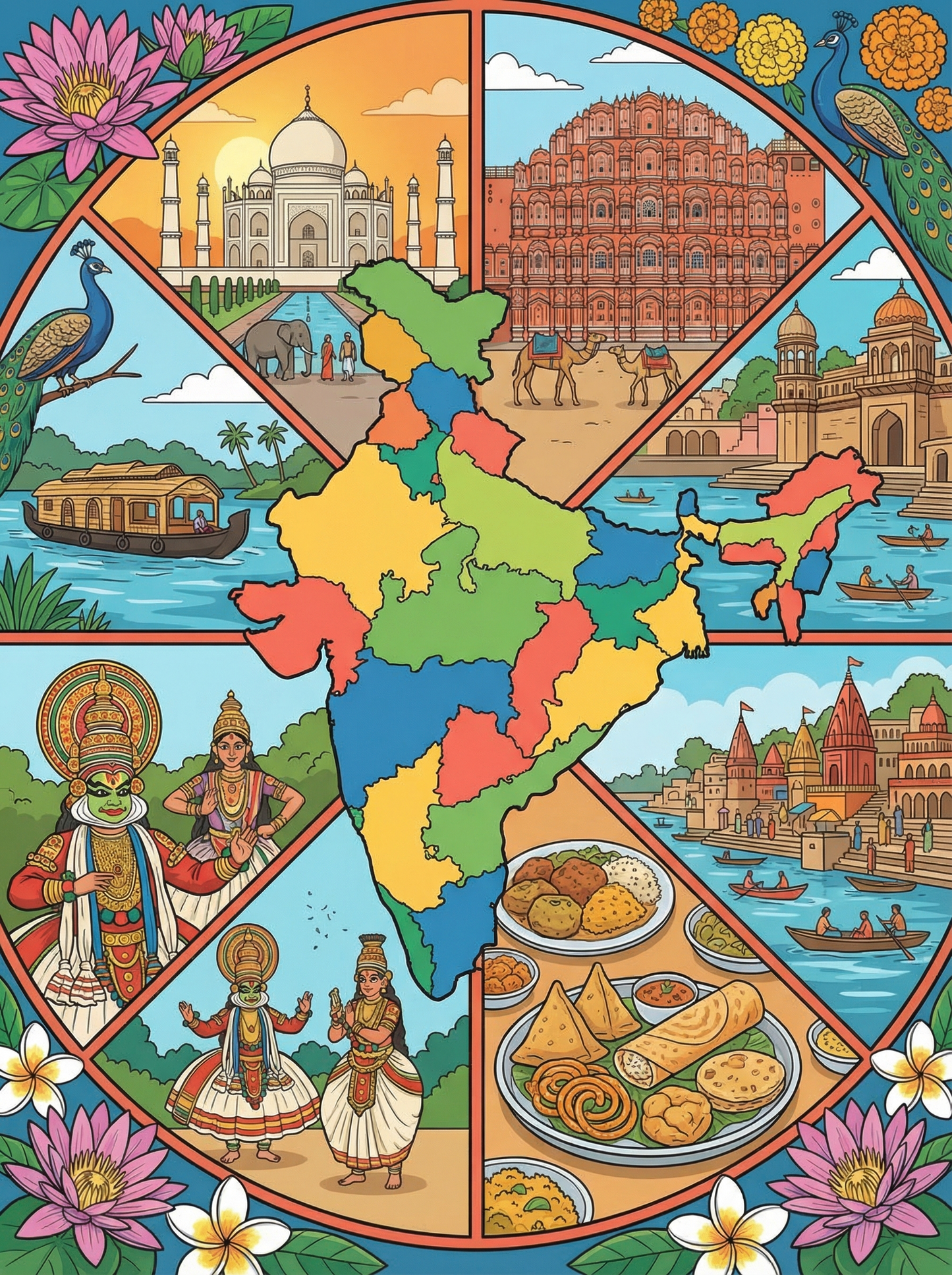 India Cultural Mosaic (80 Colors)