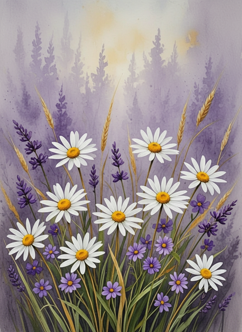 Lavender and Daisies