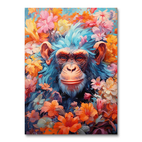 Blooming Chimp (Diamond Painting) Diamond Painting kit
