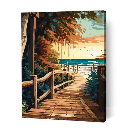 Paradise at Sunset II (Diamond Painting) Diamond Painting kit