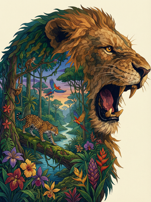 Jungle King Lion