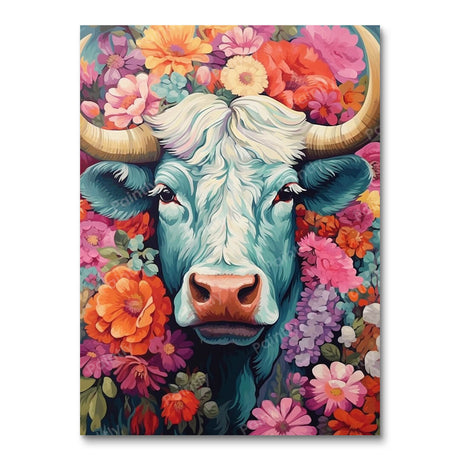 Flower Power Cow (Diamond Painting) Diamond Painting kit