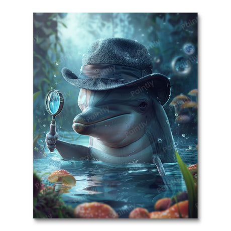 Dolphin Detective (Diamond Painting) Diamond Painting kit