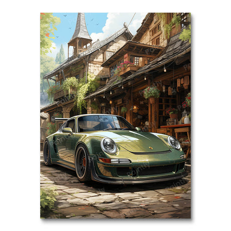 Green Speed (Diamond Painting) Diamond Painting kit