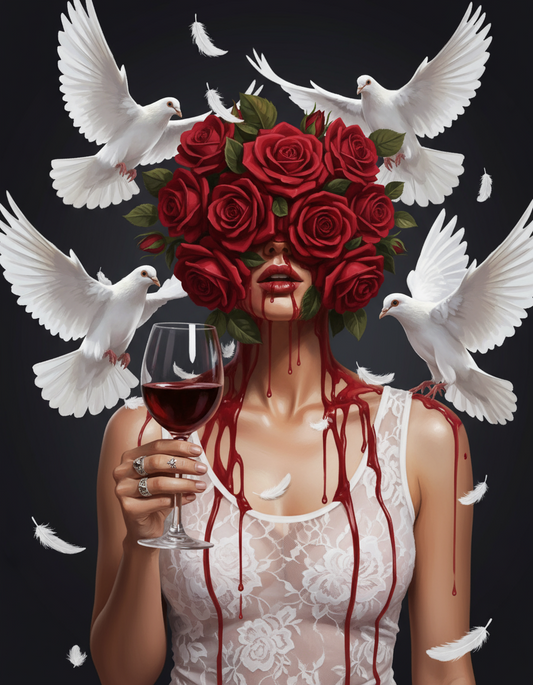 The Garden Drinks Deep (Board Canvas)