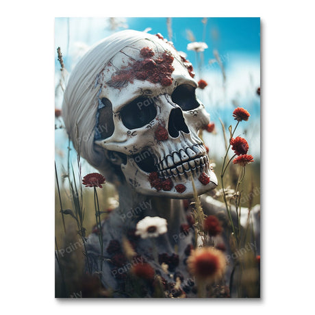 Skull Blossom (Diamond Painting) Diamond Painting kit