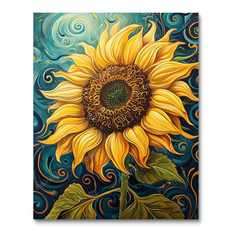 Vibrant Sunflower I (Diamond Painting) Diamond Painting kit