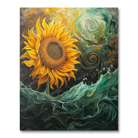 Sunflower Whirl (Diamond Painting) Diamond Painting kit