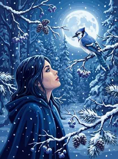 Winter Midnight Silence (Diamond Painting) Diamond Painting kit