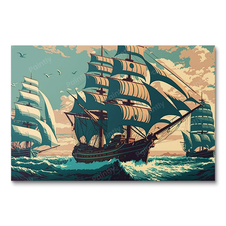 Of Ships and Sovereigns: Nautical Triumphs (Diamond Painting) Diamond Painting kit