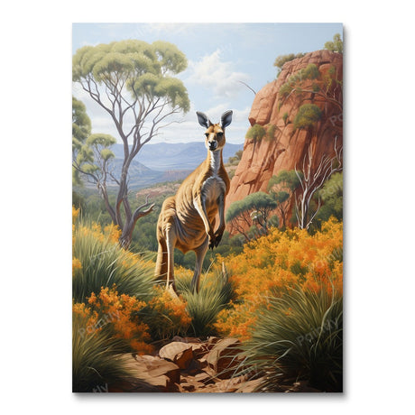 Kangaroo Chillout II (Diamond Painting) Diamond Painting kit