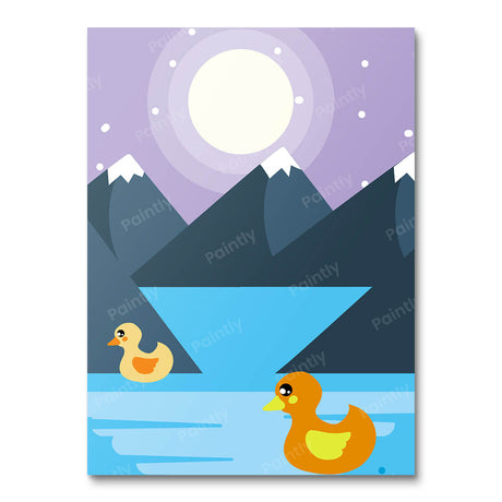 A Duck Story Paint by Numbers kit