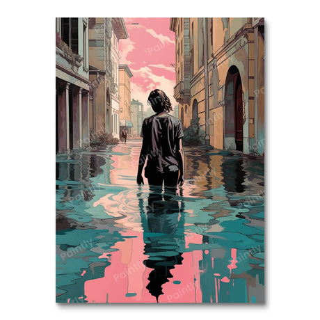 Pink Layers of a Girl (Diamond Painting) Diamond Painting kit