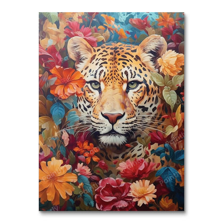 Floral Leopard (Diamond Painting) Diamond Painting kit