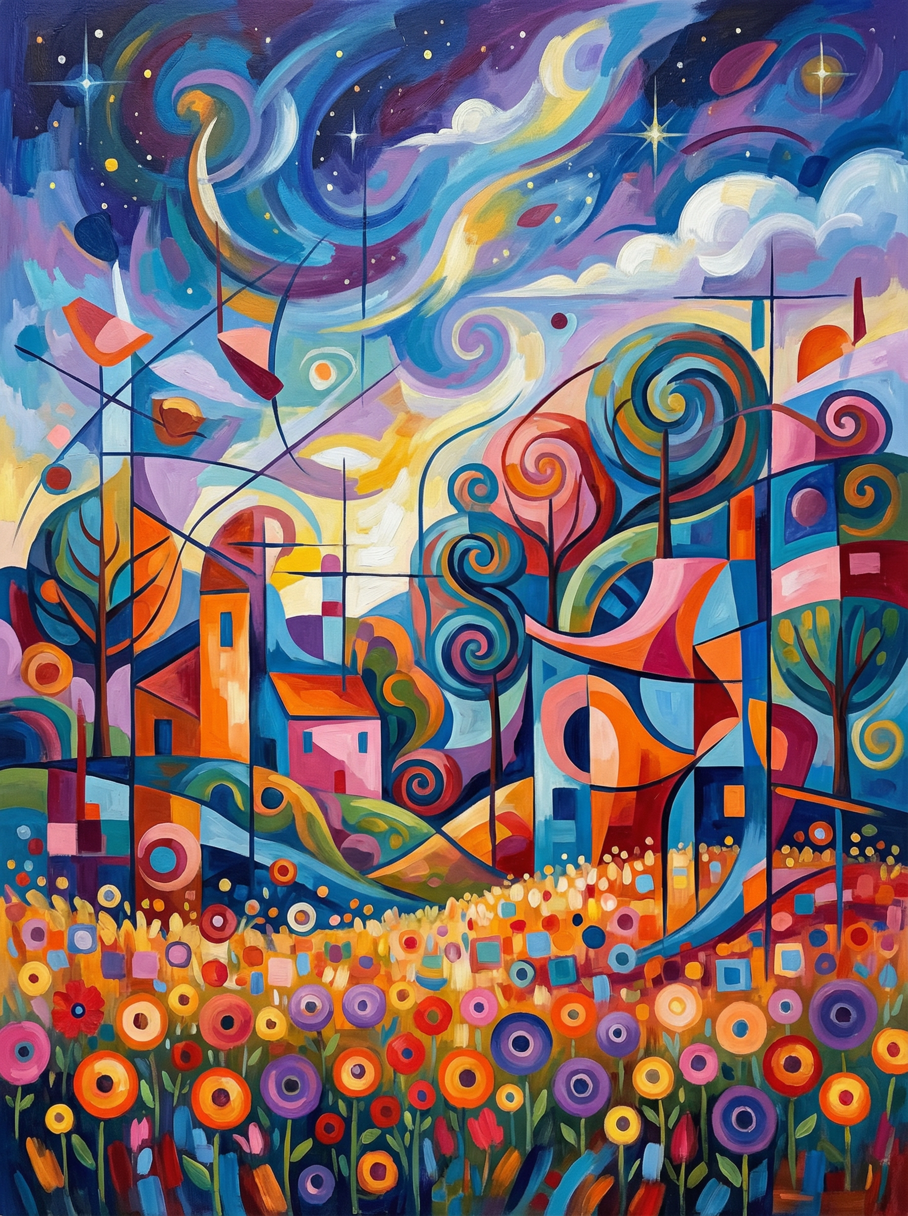 Dreamscape Bloom Valley (100 Color Diamond Painting)