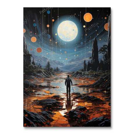 Poster Planet II (Diamond Painting) Diamond Painting kit