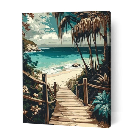Paradise at Sunset III (Diamond Painting) Diamond Painting kit