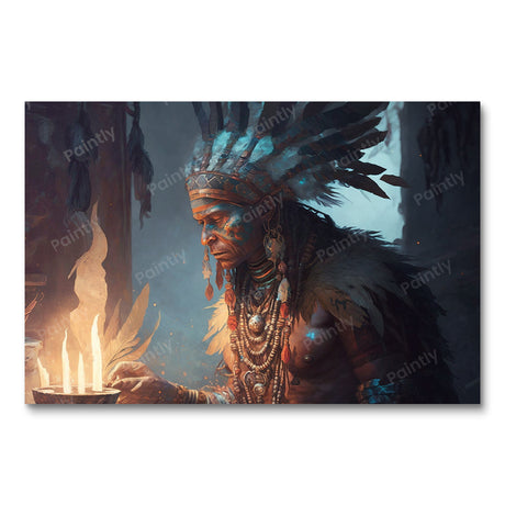 Red Indian Ritual (Diamond Painting) Diamond Painting kit