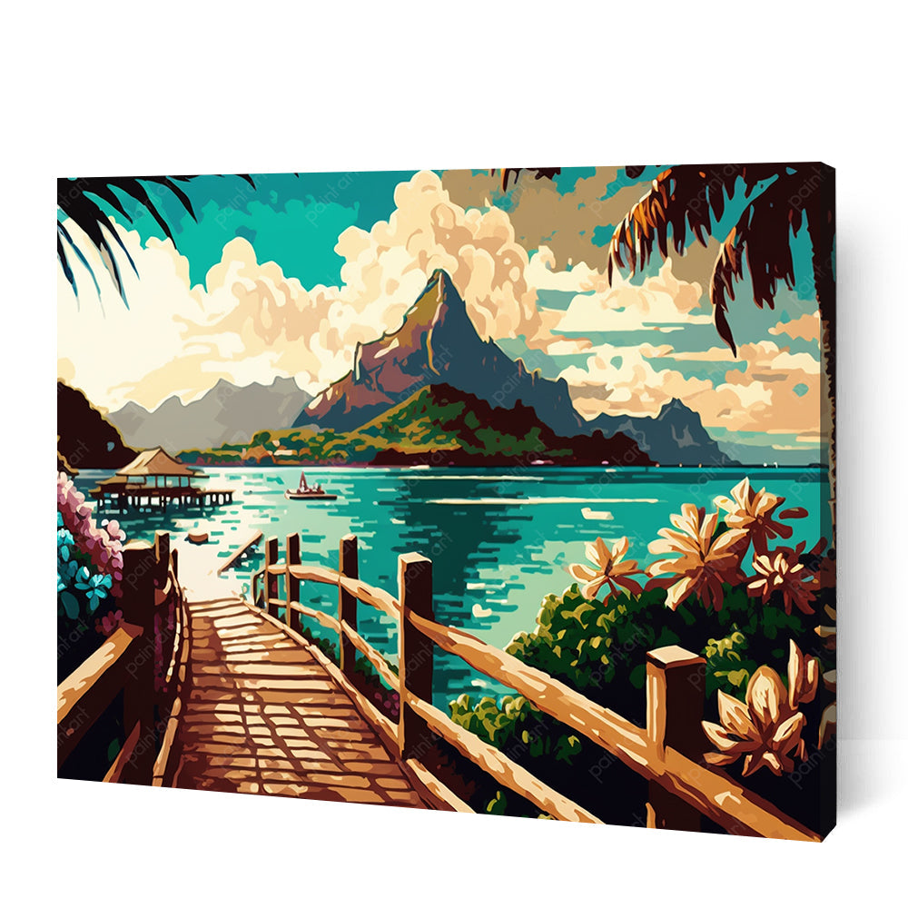 Tropical Tranquility (Board Canvas)