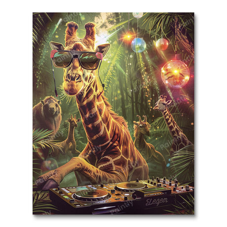 No Party Like a Giraffe Party (Diamond Painting) Diamond Painting kit