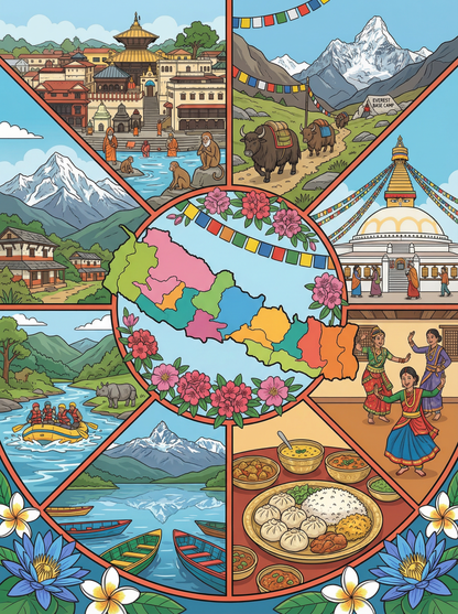 Nepal Mountain Spirit (Diamond Painting) Diamond Painting kit