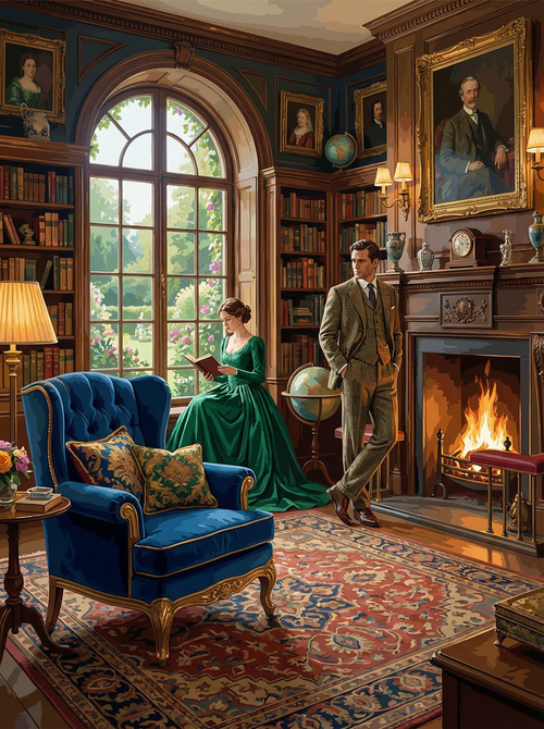 Regal Library Serenity (Diamond Painting) Diamond Painting kit