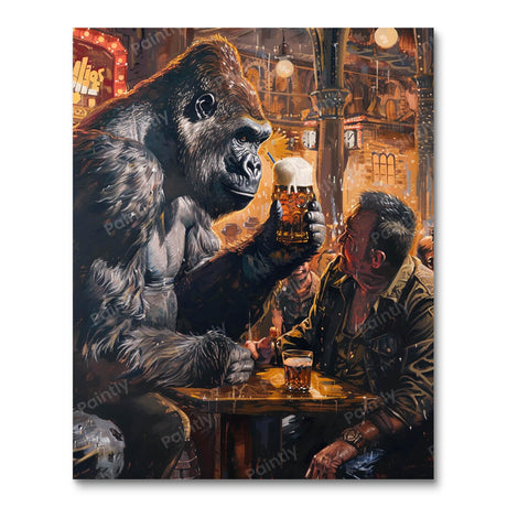 Gorilla After a Long Day's Work (Diamond Painting) Diamond Painting kit