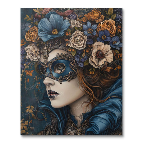 Masquerade of Florals (Diamond Painting) Diamond Painting kit