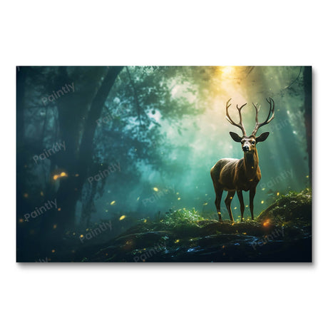 Whispering Woods Animals Paint by Numbers kit