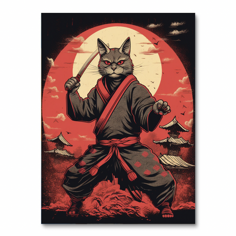 Ninja Cat (Diamond Painting) Diamond Painting kit