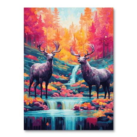 Autumn Deer Duo (Diamond Painting) Diamond Painting kit