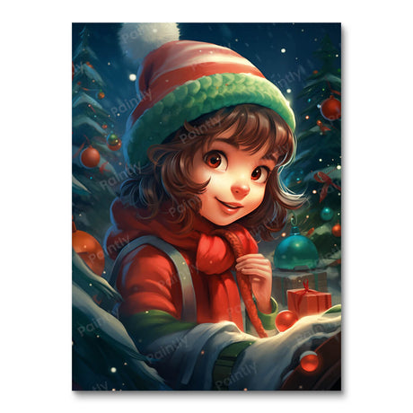 Christmas Thrills People Paint by Numbers kit