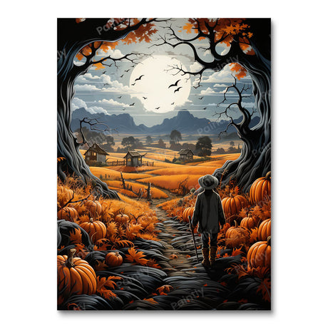 Festive Pumpkin Field (Diamond Painting) Diamond Painting kit