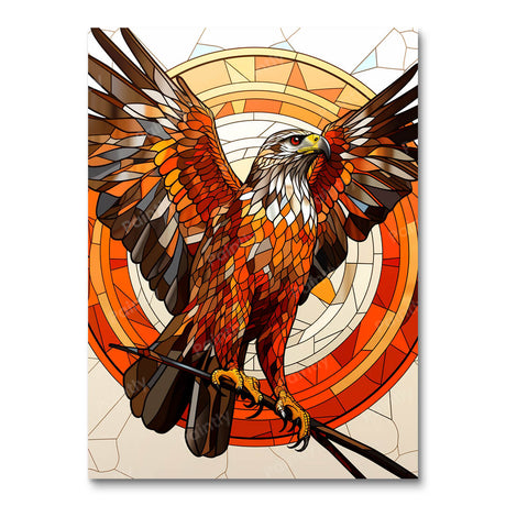 Stained Glass Eagle (Diamond Painting) Diamond Painting kit